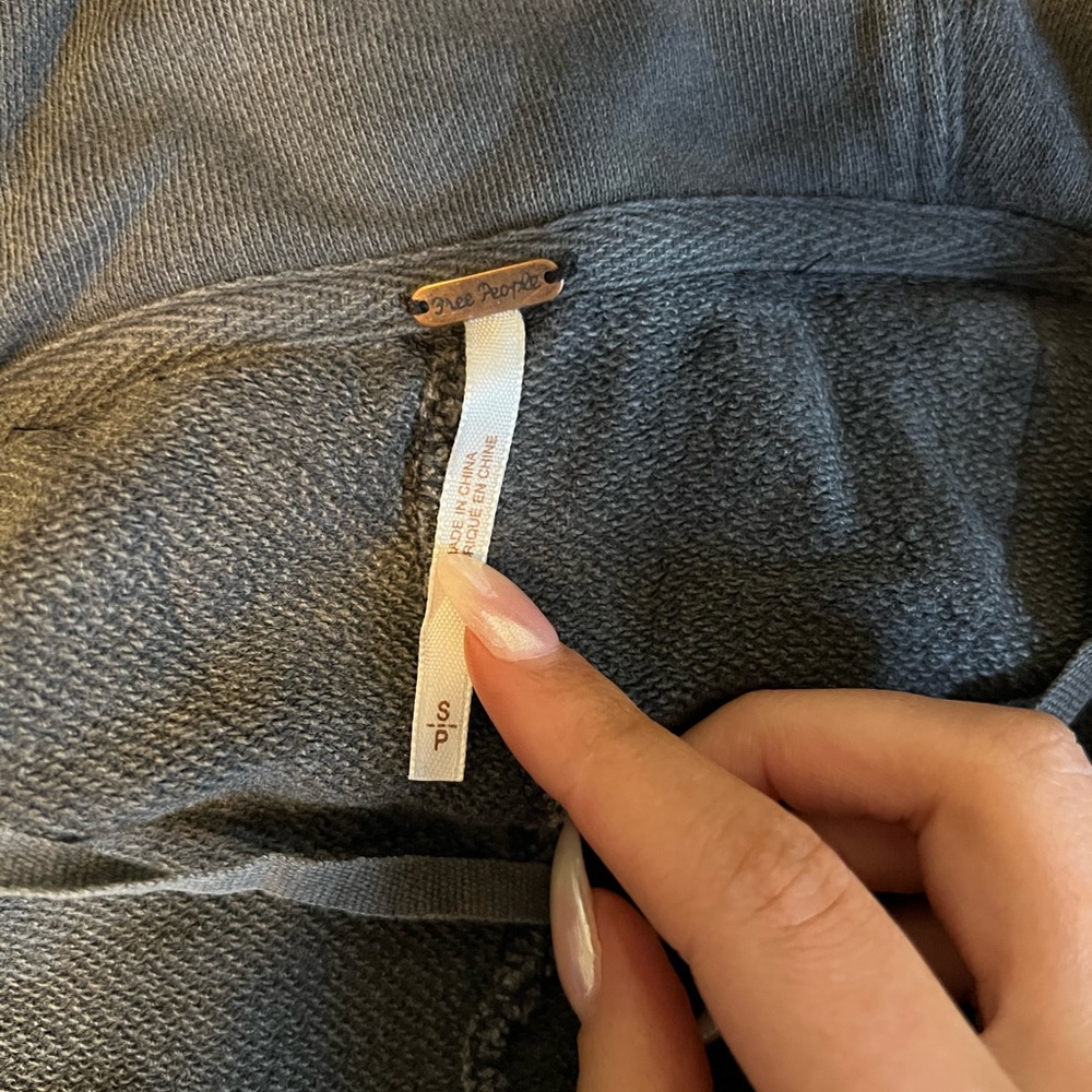 Free People Utility Jacket in Charcoal Gray